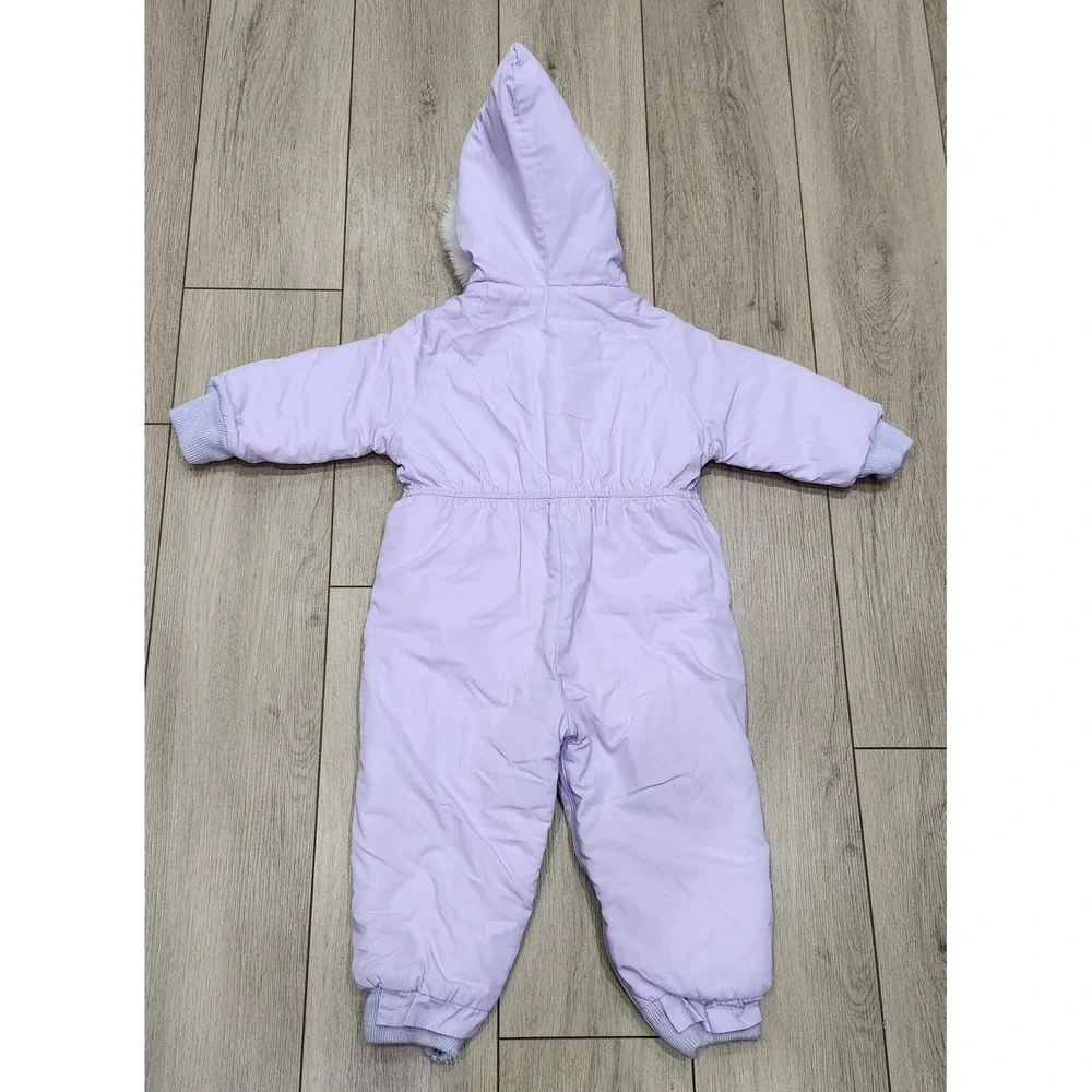 Montgomery Ward Vintage Lilac Hooded Snowsuit‎ Bunting Baby Toddler 24 Months